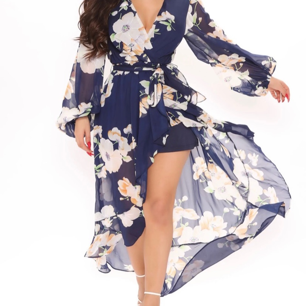 Fashion nova midi dress size L